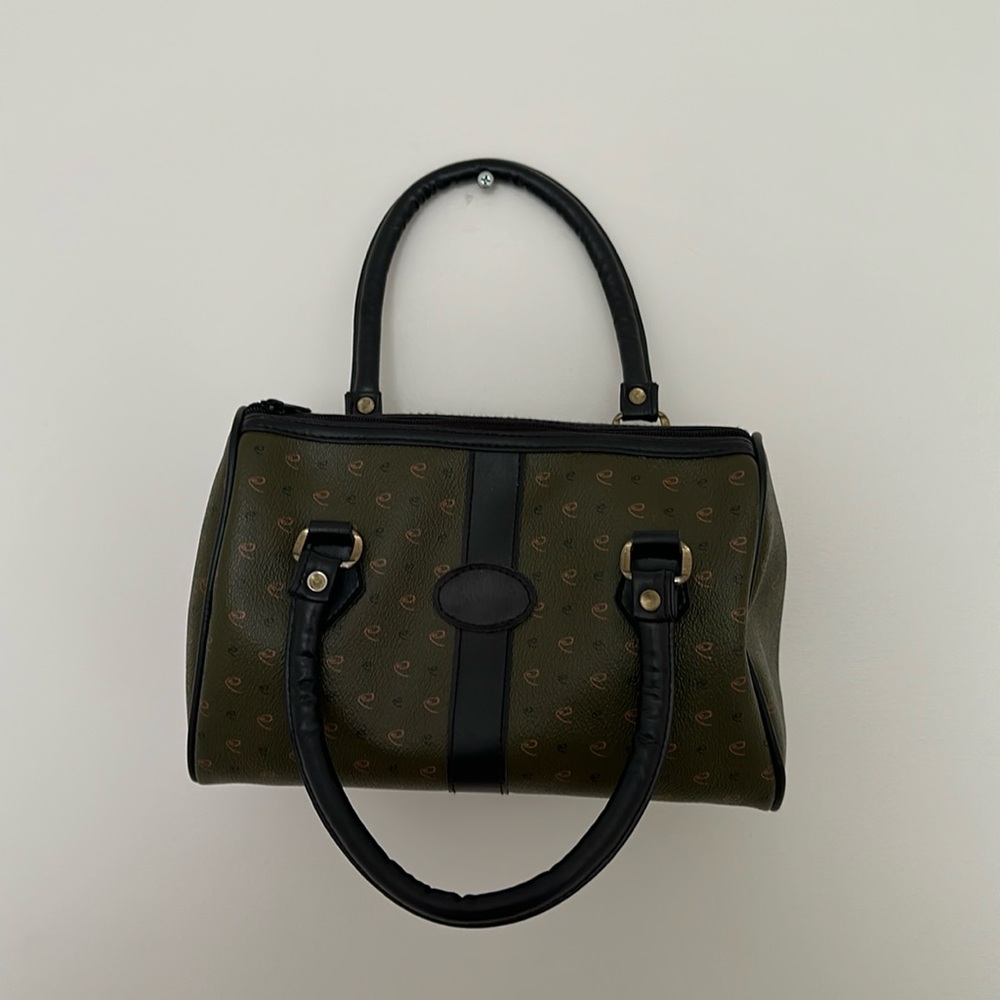 Olive green women’s top handle hand bag